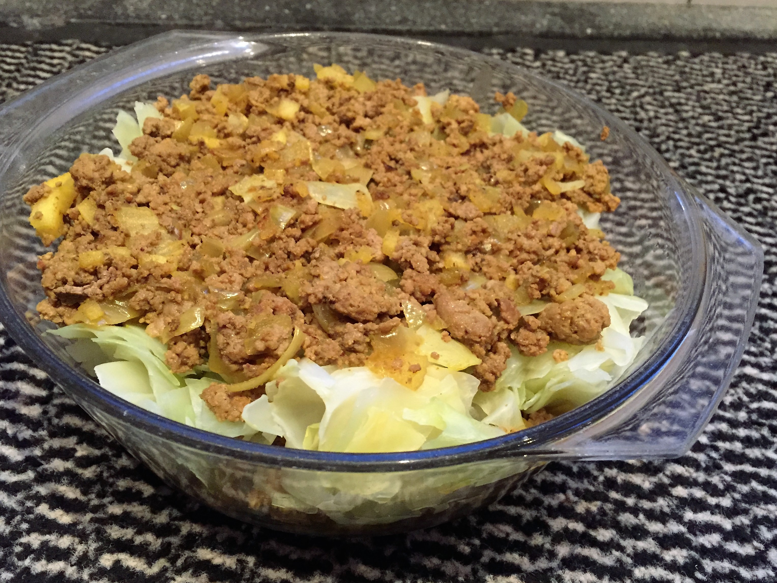 Kerrie gehakt schotel